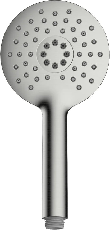 Columna de grifería para ducha monomando Stillo Hades apariencia acero inoxidable rociador mural 2 vías Ø250mm maneral de 3 funciones con repisa