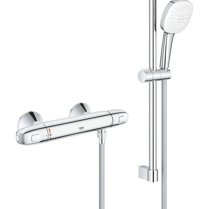 Columna de grifería para ducha termostático Grohe - Cromo