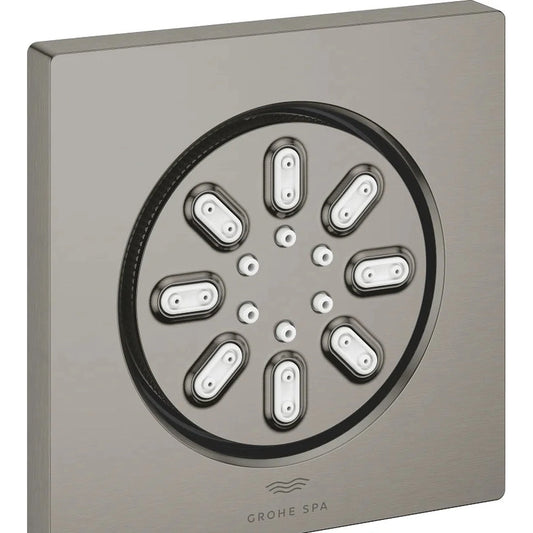 Rociador de ducha cuadrado Grohe rainshower aqua - Grafito cepillado