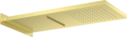 Rociador de ducha rectangular Roca raindream montaje - Oro cepillado