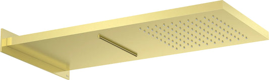 Rociador de ducha rectangular Roca raindream montaje - Oro cepillado