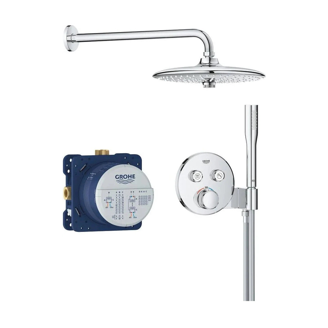 Columna de grifería para baño/ducha empotrada Grohe - Cromo