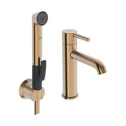 Grifo de Lavabo Oras Optima Style 2606FH-81 con Bidetta – Bronce Cepillado
