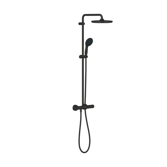 Columna de grifería para ducha termostático Grohe - Negro mate