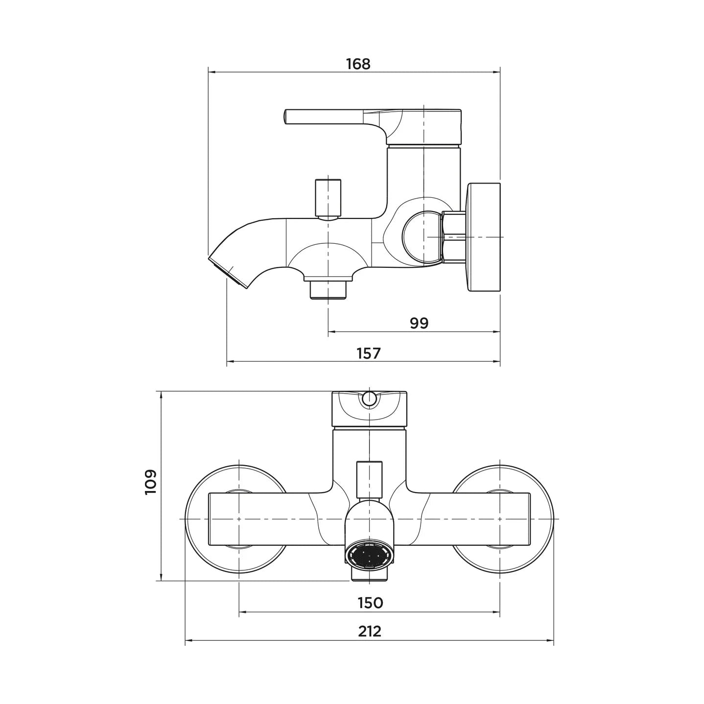 Grifería monomando para baño y ducha Stillo Hades acabado Gun Metal con detalle moleteado en la maneta diseño industrial premium
