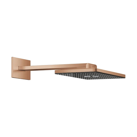 Rociador de ducha rectangular Grohe rainshower aqua - Cobre cepillado