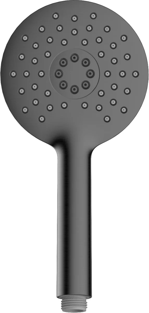 Columna de grifería para ducha termostático Stillo Hades gun metal rociador mural 2 vías Ø250mm maneral de 3 funciones