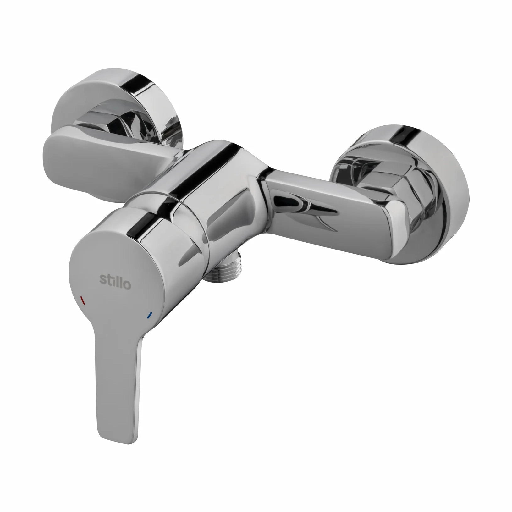 Grifo de ducha monomando Stillo Capri-N acabado cromo con conjunto de ducha de mano diseño clásico moderno