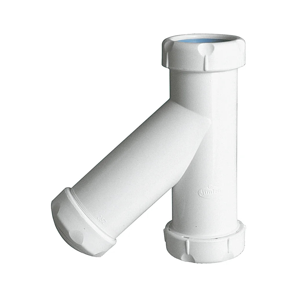 Sifón botella vertical Jimten lavabo/bidet 1 1/4" blanco Ø63mm S-38