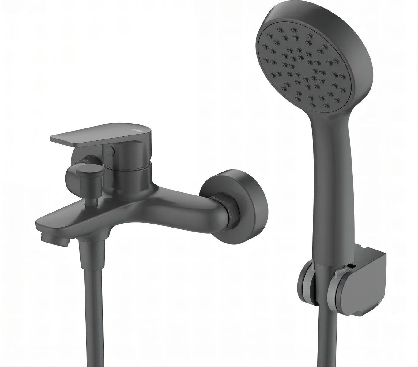 Grifería de baño ducha de 2 agujeros monomando Stillo Hera negro