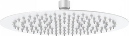 Columna de grifería para ducha termostático Stillo Zeus blanco rociador mural 2 vías Ø250mm