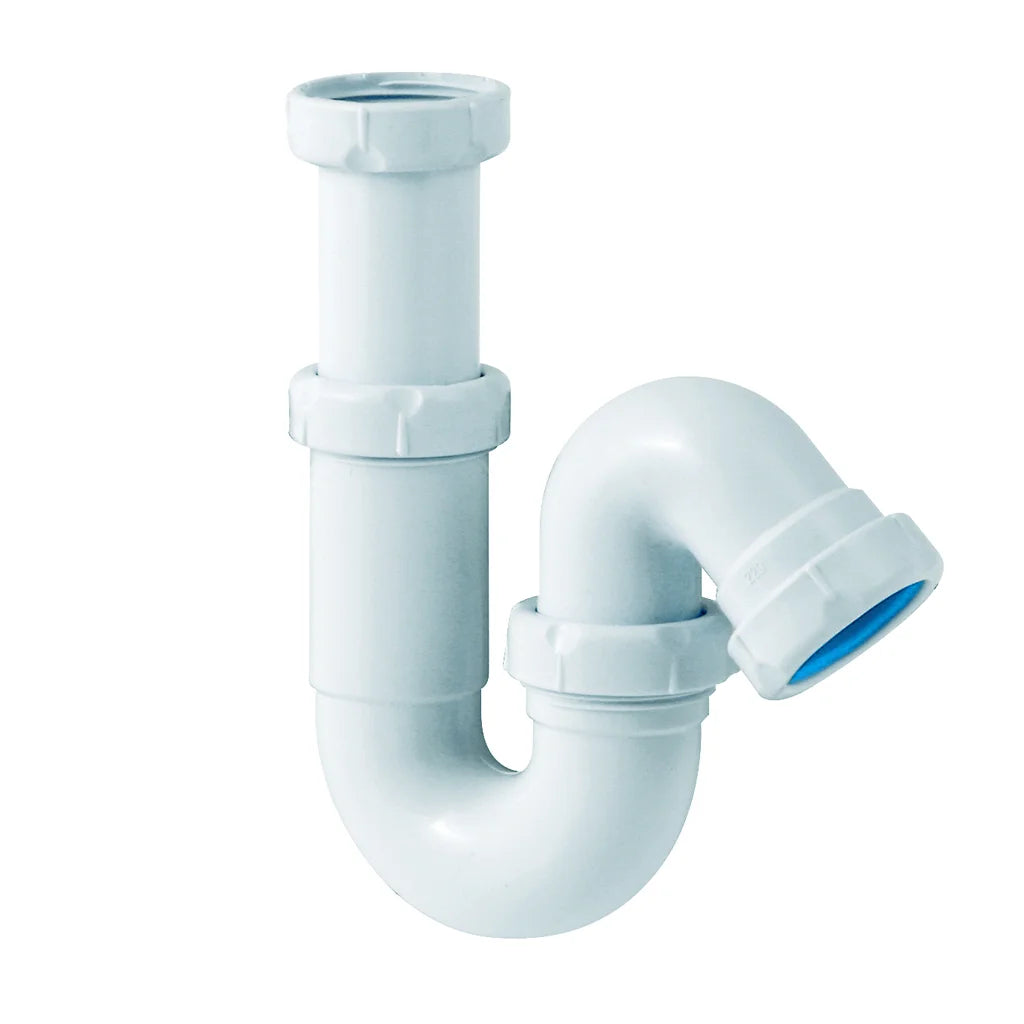 Sifón S lateral Jimten lavabo 1 1/2" blanco Ø40mm S-66