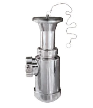 Sifón botella horizontal Jimten lavabo 1 1/2" cromo Ø70mm con válvula desagüe R-54L
