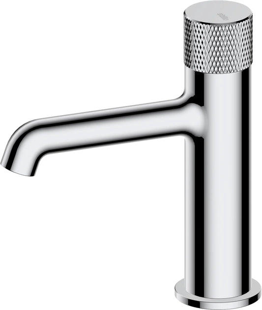 Grifo de lavabo bajo Stillo Hades volante Cold Open cromo con aireador