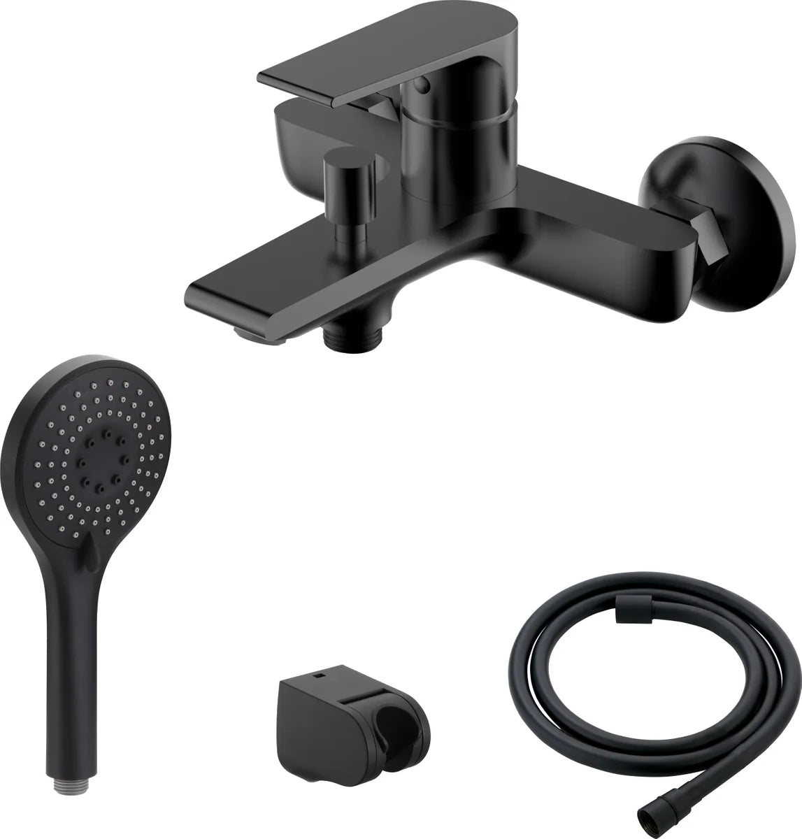 Grifería de baño ducha monomando Stillo Kios negro