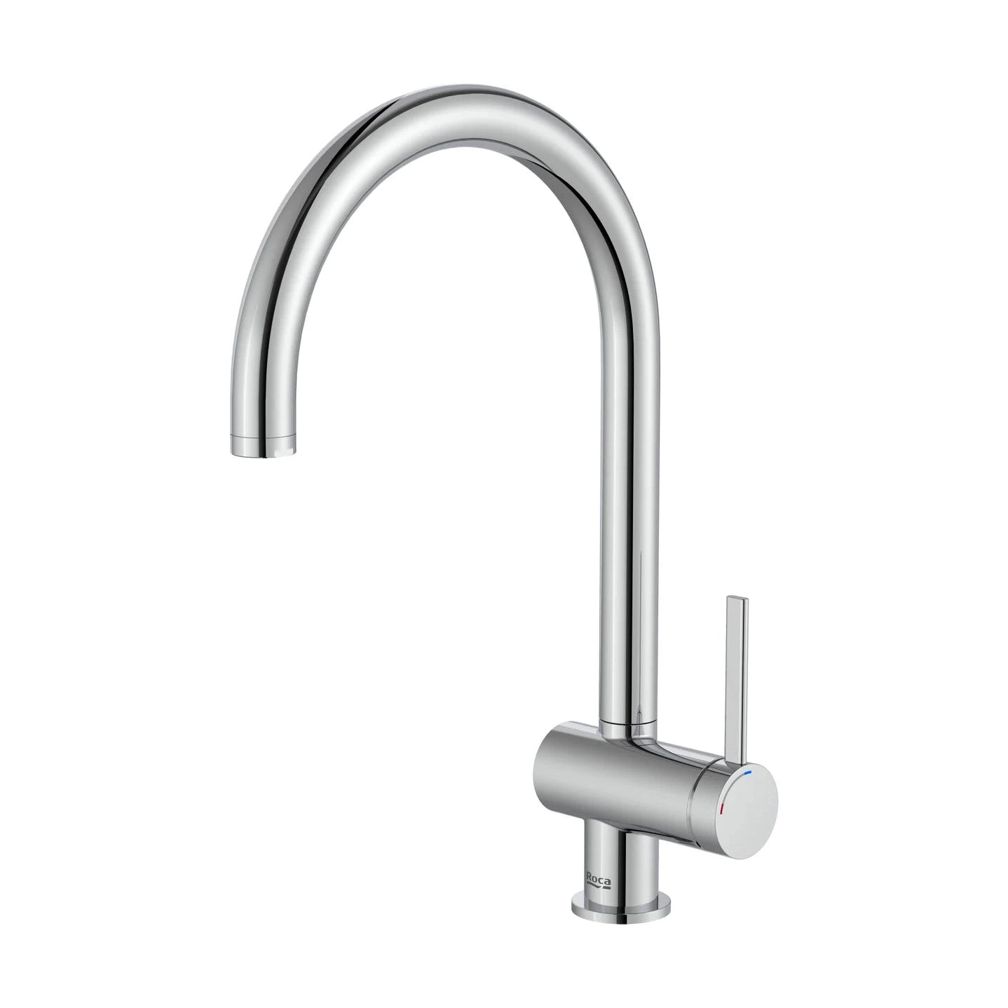 Grifo de cocina extra alto Roca Ona monomando con caño en forma de U acabado cromo