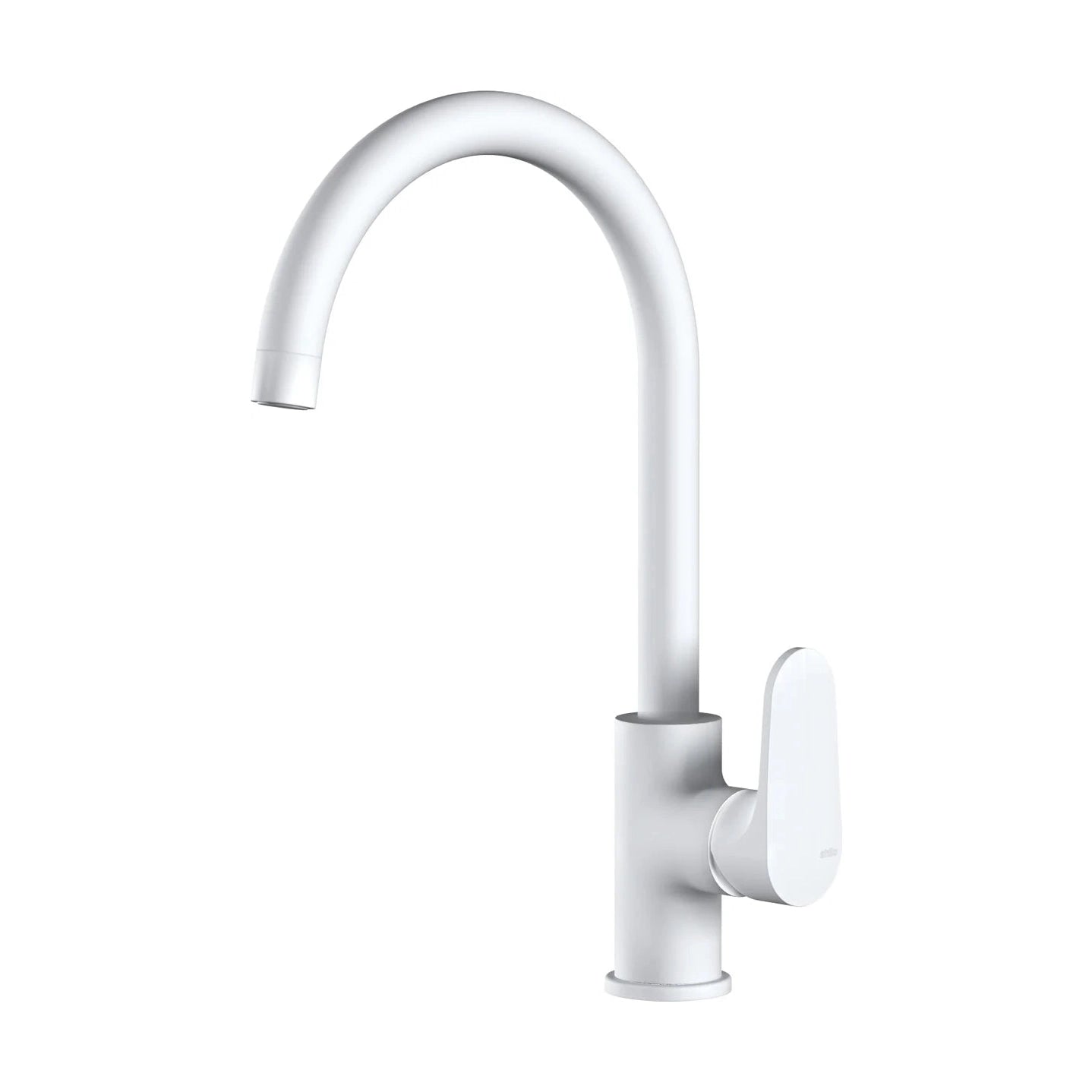 Grifo monomando de fregadero Stillo Zeus acabado blanco con caño extra alto y diseño moderno minimalista para cocinas vanguardistas