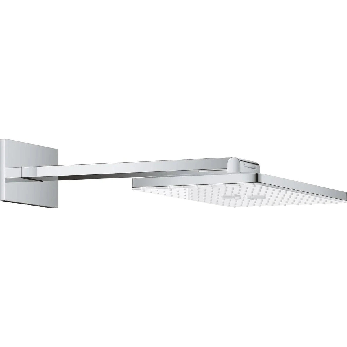 Rociador de ducha rectangular Grohe rainshower aqua - Blanco/cromo