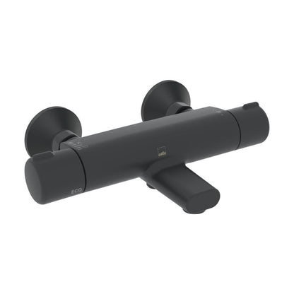 Grifo termostático de ducha y bañera Oras Nova 7462G-33 - Negro Mate.